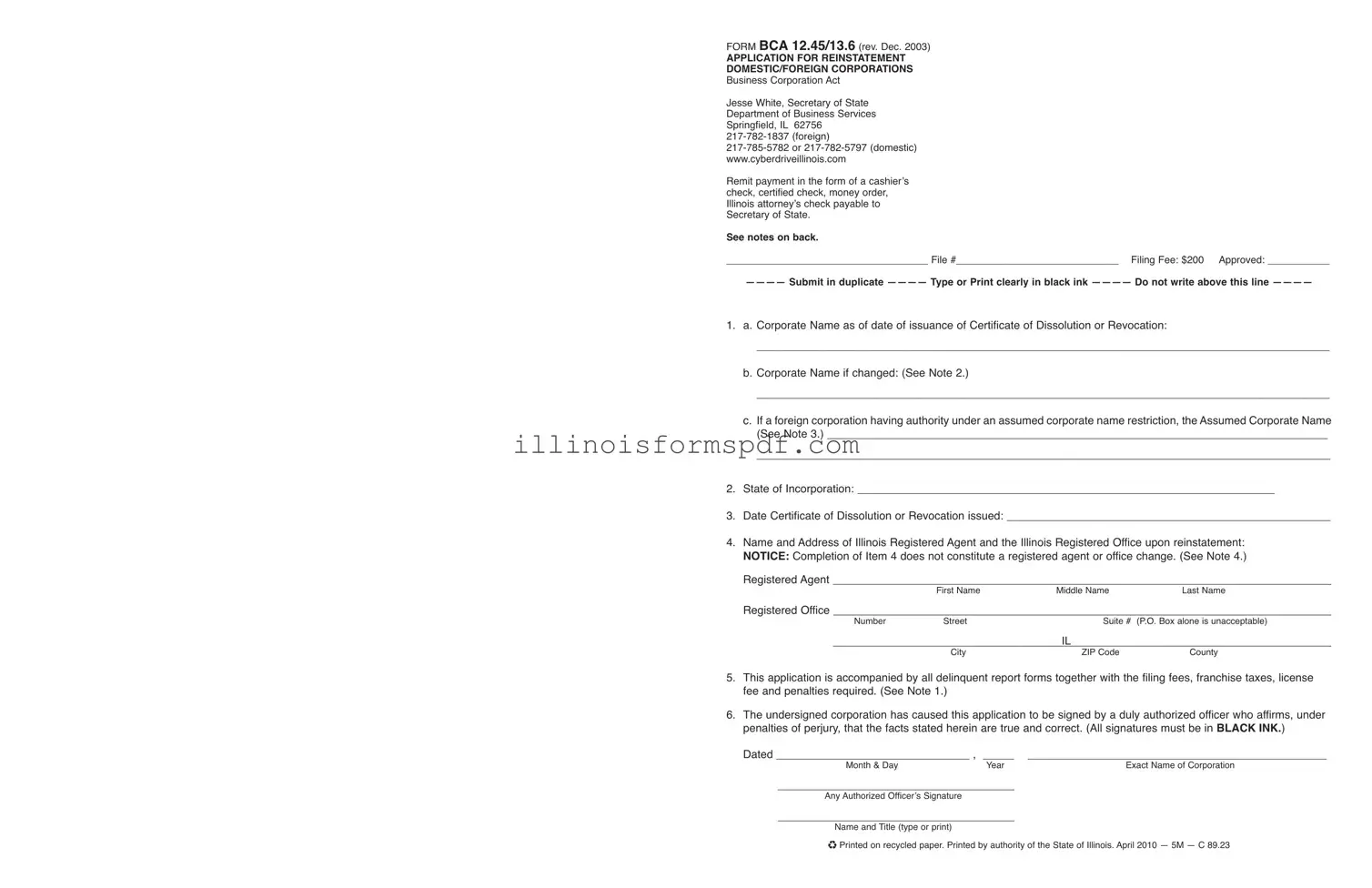 Get Bca 12 45 Illinois Form