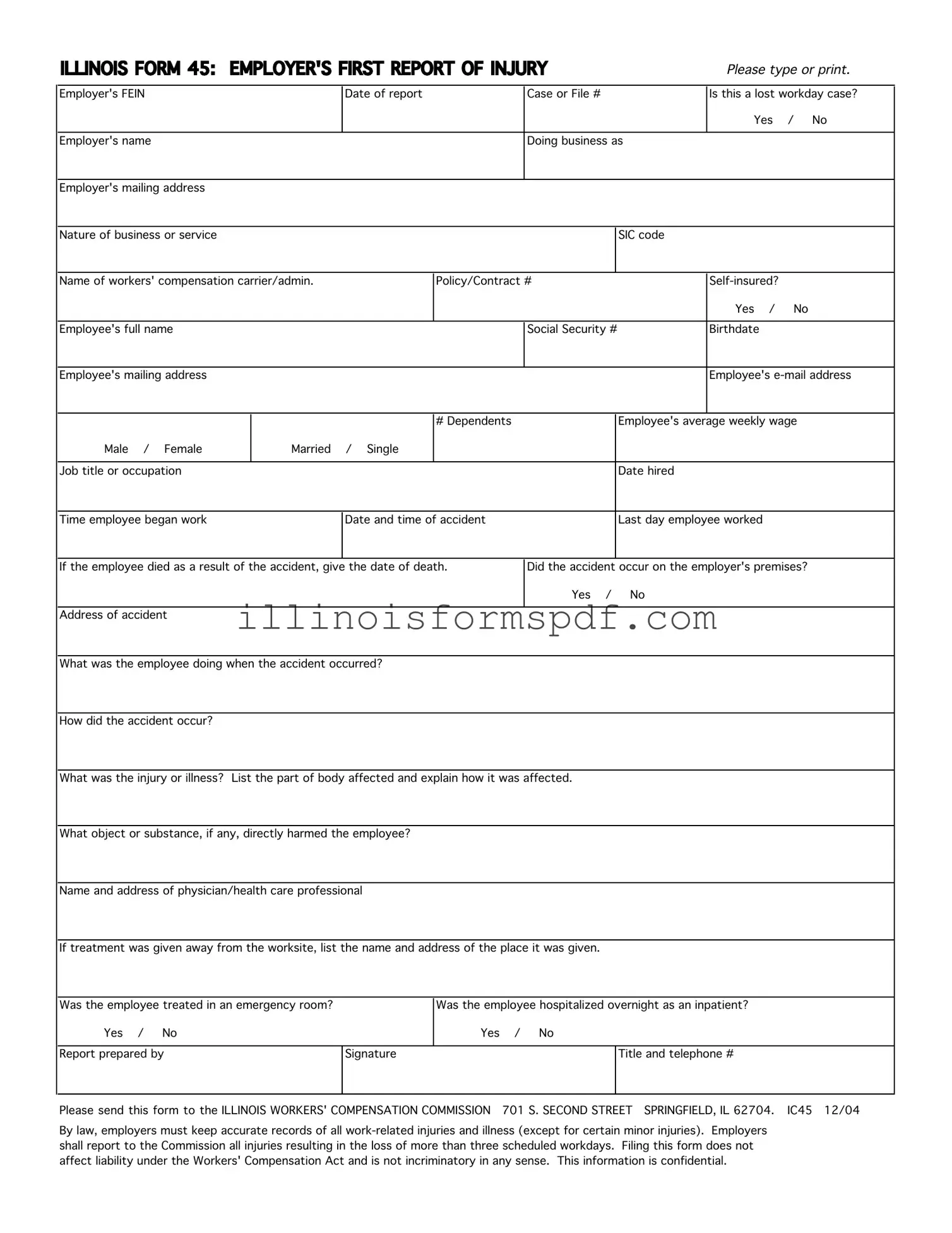 Get Illinois 45 Form
