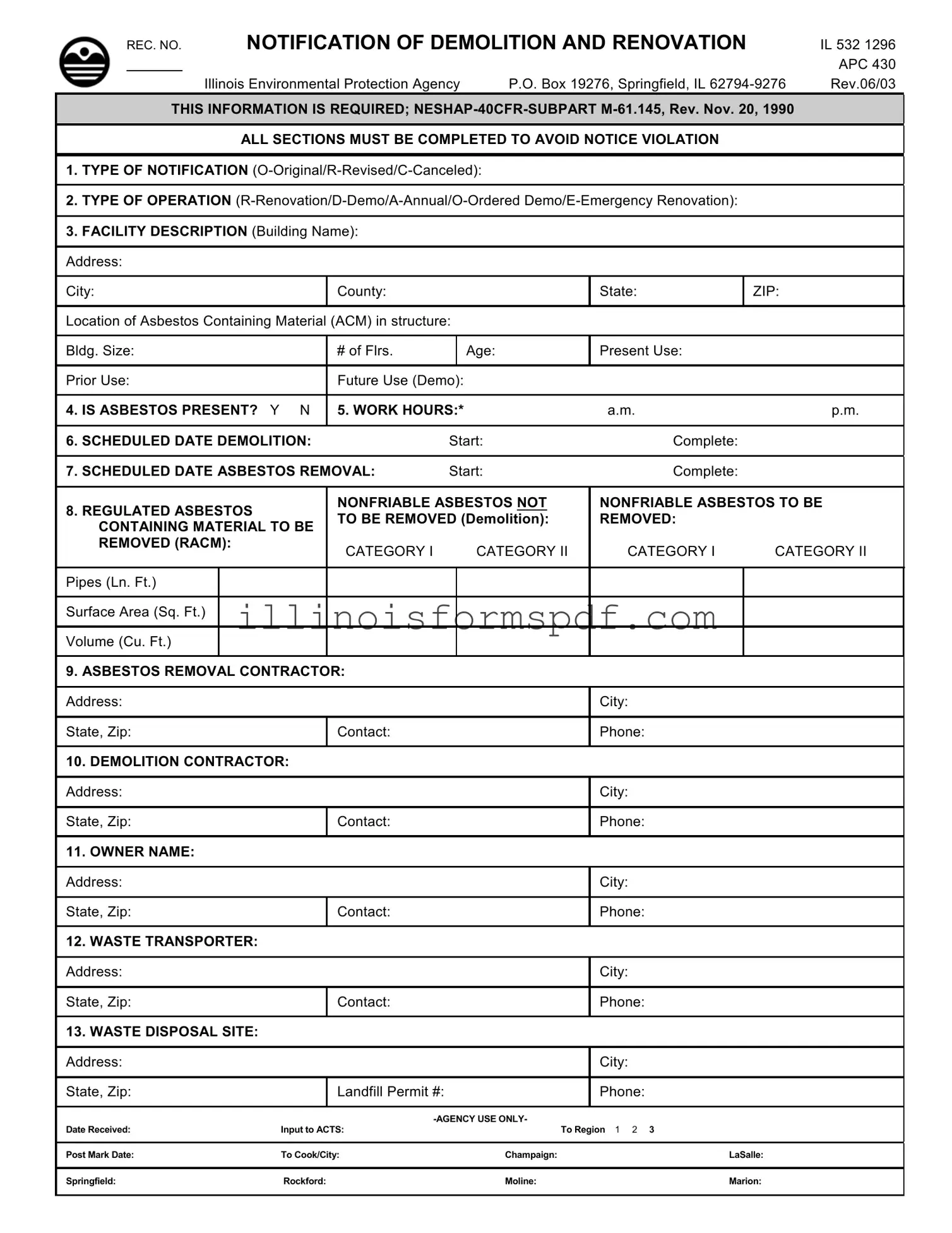 Get Illinois Apc 430 Form
