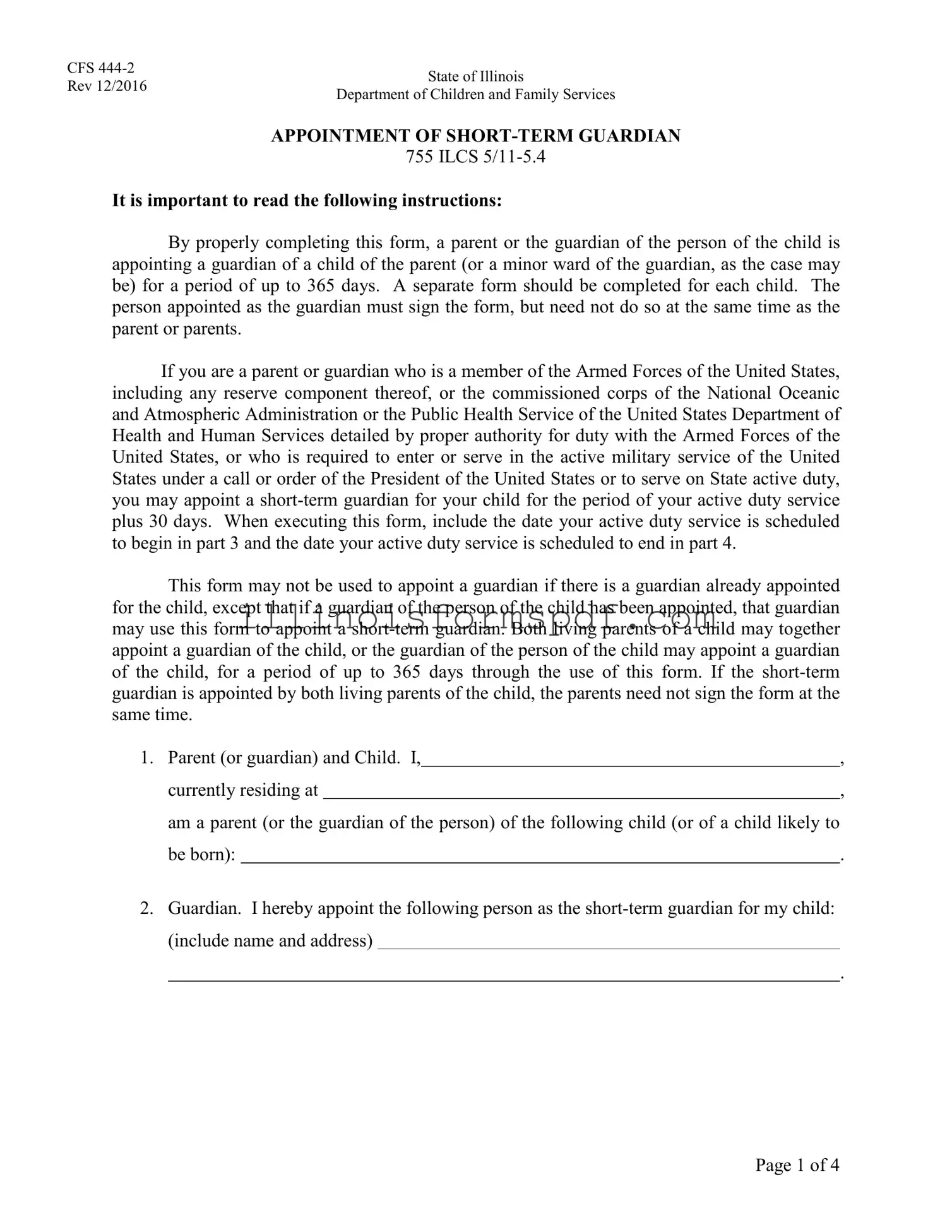 Get Illinois Guardian Form