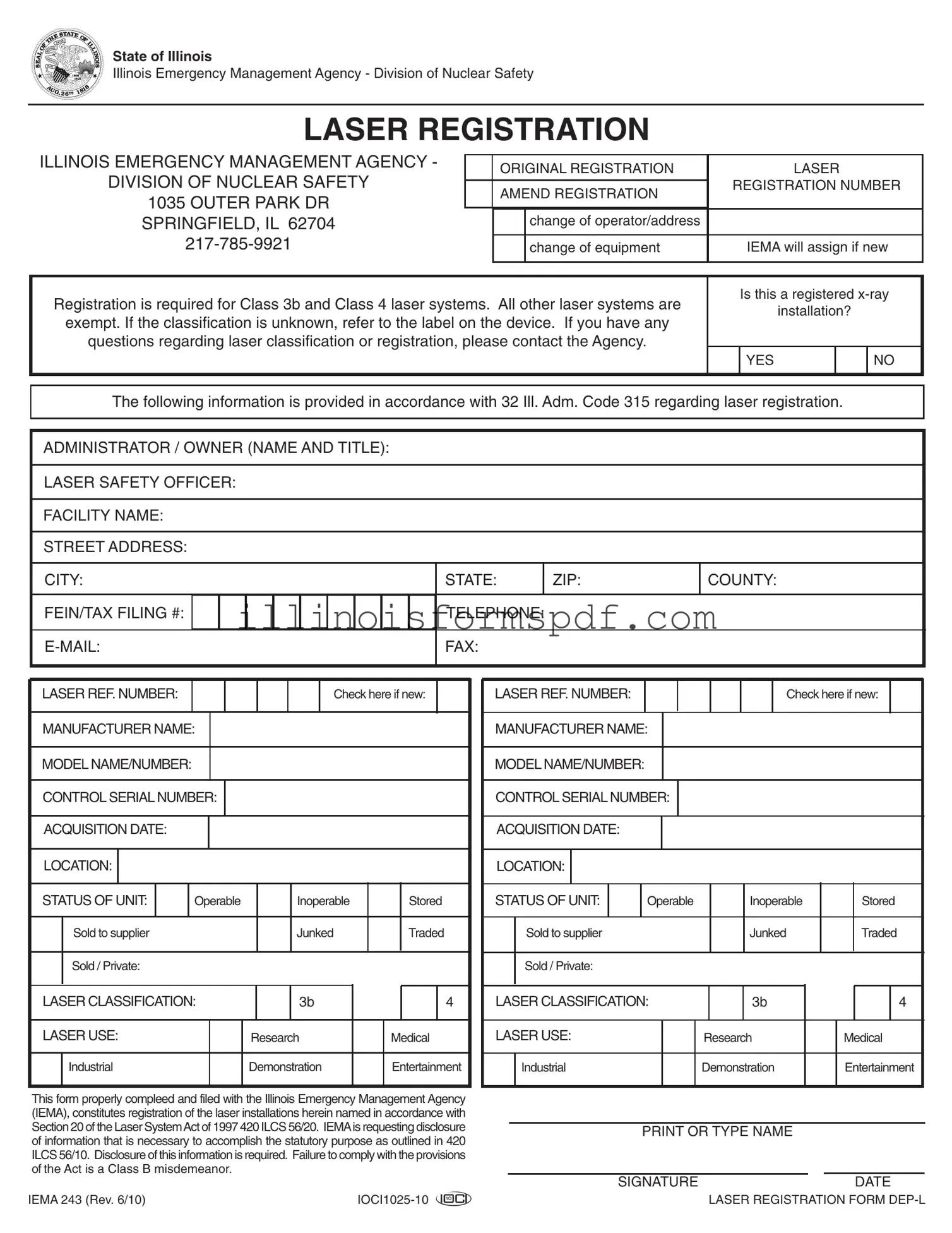 Get Illinois Iema 243 Form