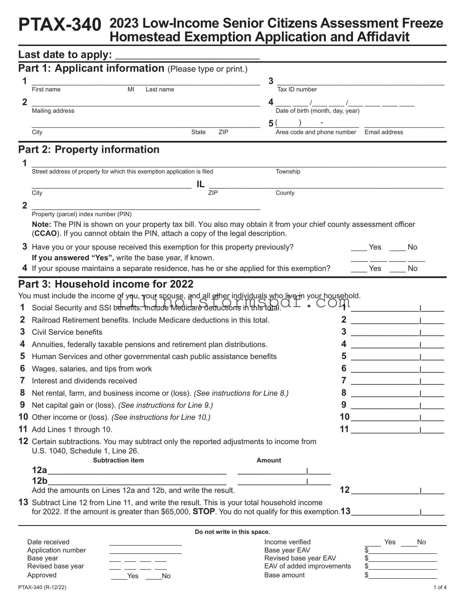 Get Illinois Ptax 340 Form
