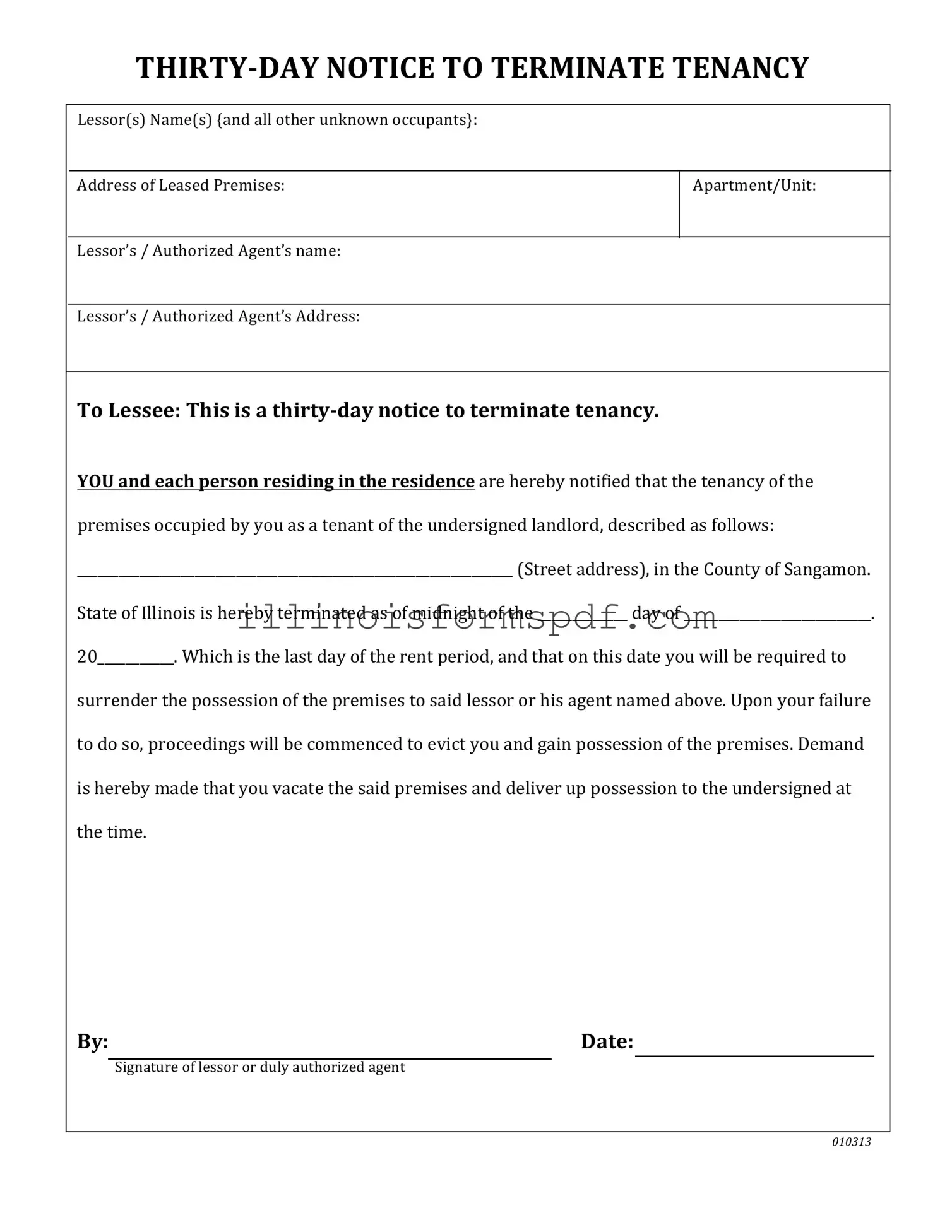 Get Illinois Vacate Form