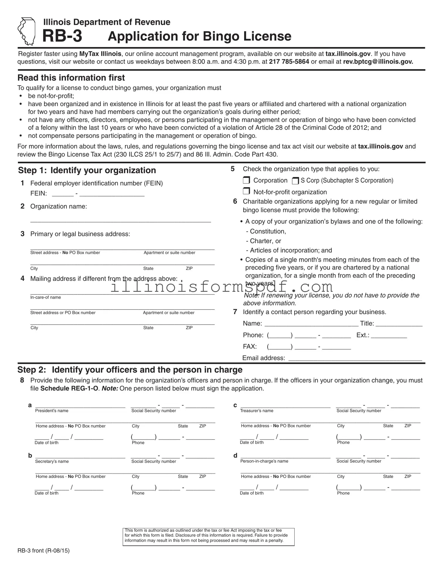 Get Rb 3 Illinois Form