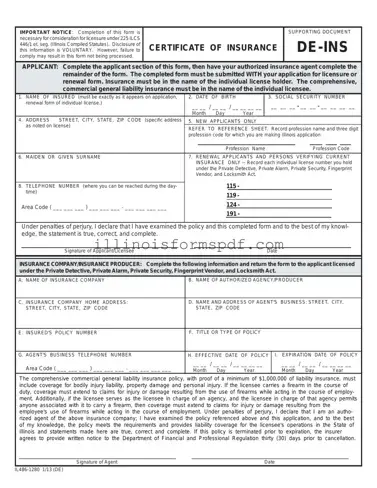 Get De Ins Illinois Form