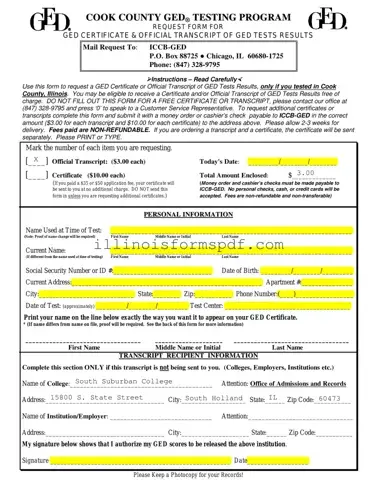 Get Ged Illinois Form