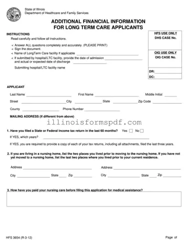 Get Hfs 3654 Illinois Form