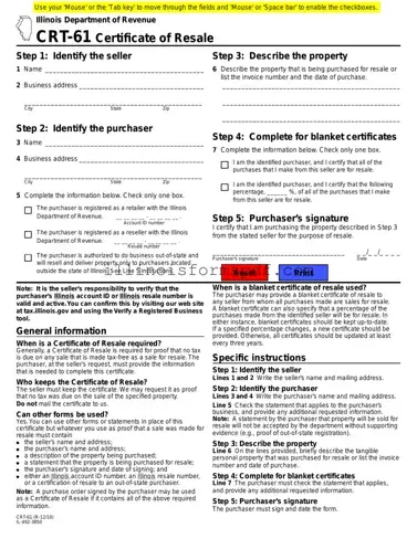 Get Illinois Crt 61 Form