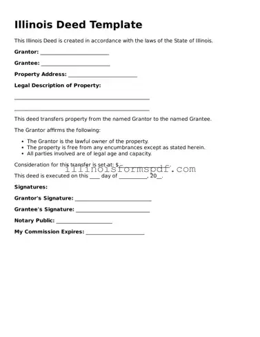 Printable Illinois Deed Form