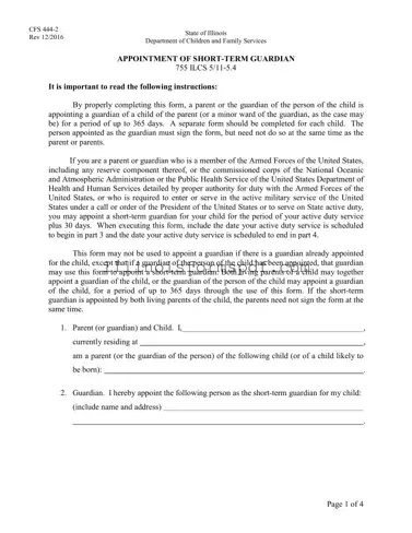 Get Illinois Guardian Form