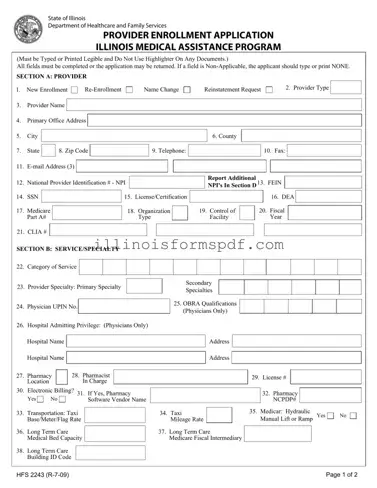Get Illinois Hfs 2243 Form