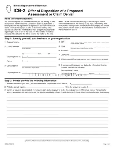 Get Illinois Icb 2 Form