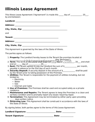 Printable Illinois Lease Agreement Form