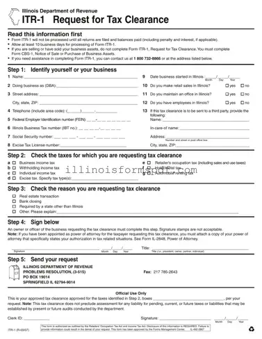 Get Itr 1 Illinois Form